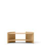 Police Crescent Shelving Low, oak