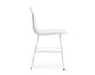 Židle Form, bílá/ocel
