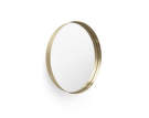 Zrcadlo Darkly medium, brushed brass