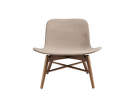 Langue Lounge Chair, smoked beech / Velvet - Taupe 710