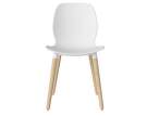 Seed Dining Chair, white oak / white