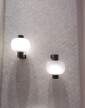 Bonbori Wall Up PC1251 Lamp, triplex opal / black