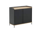 Komoda Enfold Sideboard 100x85, oak/anthracite black