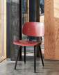 zidle-Revolt Chair, black / plum red