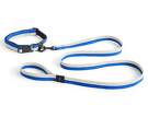 voditko-HAY Dogs Leash Flat M/L, off-white/blue