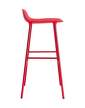 stolicka-Form Bar Chair 75 cm Steel, bright red