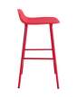 stolicka-Form Bar Chair 65 cm Steel, bright red