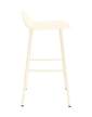 stolicka-Form Bar Chair 65 cm Steel, cream