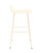 stolicka-Form Bar Chair 65 cm Steel, cream