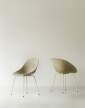 zidle-Mat Armchair Steel, seaweed/cream