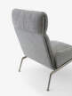 Křeslo Muno LN17 High Back w. Arms, Hallingdal 126/dark chrome
