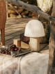 Přenosná lampa Frill, cashmere/white