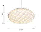 Závěsné svítidlo Patera Oval, white