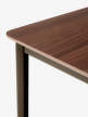 Jídelní stůl Drip, bronzed/lacquered walnut