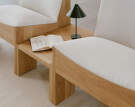 Odkládací stolek Tenon Small, natural oak