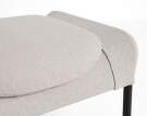 Otoman O2, light grey textile