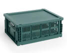 Plastové víko Colour Crate M, dark green