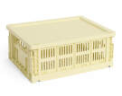Plastové víko Colour Crate M, light yellow