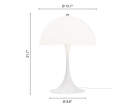 Stolní lampa Panthella 400,  white opal acryl
