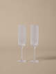 Sklenice na šampaňské Ripple Flutes set 2 ks, clear