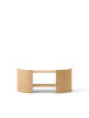 Police Crescent Shelving Low, oak