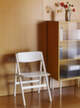 Skládací židle Backflip, cream white lacquered beech