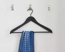 Soft Coat Hanger Black, set 4ks