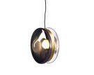 Lampa Orbital, black/light patina brass