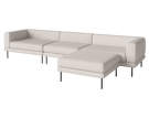 Jerome 3 modules with pouf - right, Linea - Beige