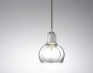 Mega Bulb čiré - černý kabel