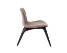 Goose Lounge Chair Black, Velvet Taupe
