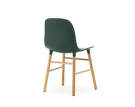 Židle Form, zelená/dub