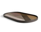 Tác Angle Glass Tray Oblong M, pinot