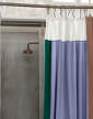 zaves-Pivot Shower Curtain, blue