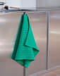 uterka-Canteen Tea Towel, emerald pinstripe