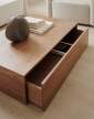 stolek-Mass Coffee Table High w. Drawer, natural walnut