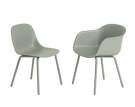 zidle-Fiber Outdoor Side Chair, dusty green