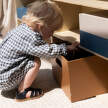 Dětský úložný box Kiddo, brown