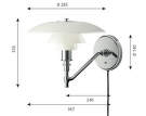 Nástěnná lampa PH 3/2, white