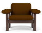 Křeslo Brasilia Low Back, Baru 0450/dark stained oak