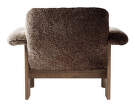 Křeslo Brasilia Low Back, Sheepskin sahara/walnut