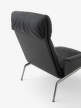 Křeslo Muno LN17 High Back w. Arms, black/dark chrome