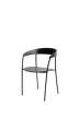 Židle Missing Armchair, black ash