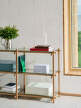 Policový systém Woody Low, clear glass