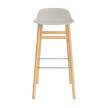 Barová židle Form 75 cm, light grey/oak