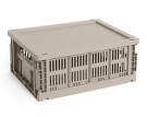 Plastové víko Colour Crate M, warm grey