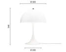 Stolní lampa Panthella 320, opal white