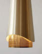 Závěsná lampa Umanoff, brass