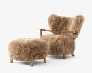 Křeslo Wulff ATD2, oak/sheepskin Honey