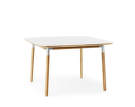Stůl Form 120x120 cm, bílá/dub